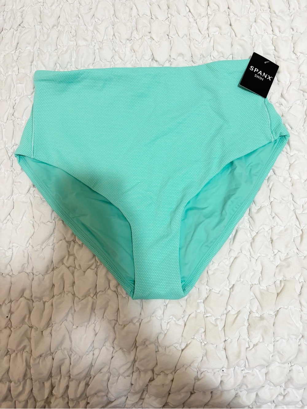 SPANX Swim High-Waist Bikini Bottoms in Mint